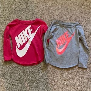 2 Nike Long Sleeve Shirts